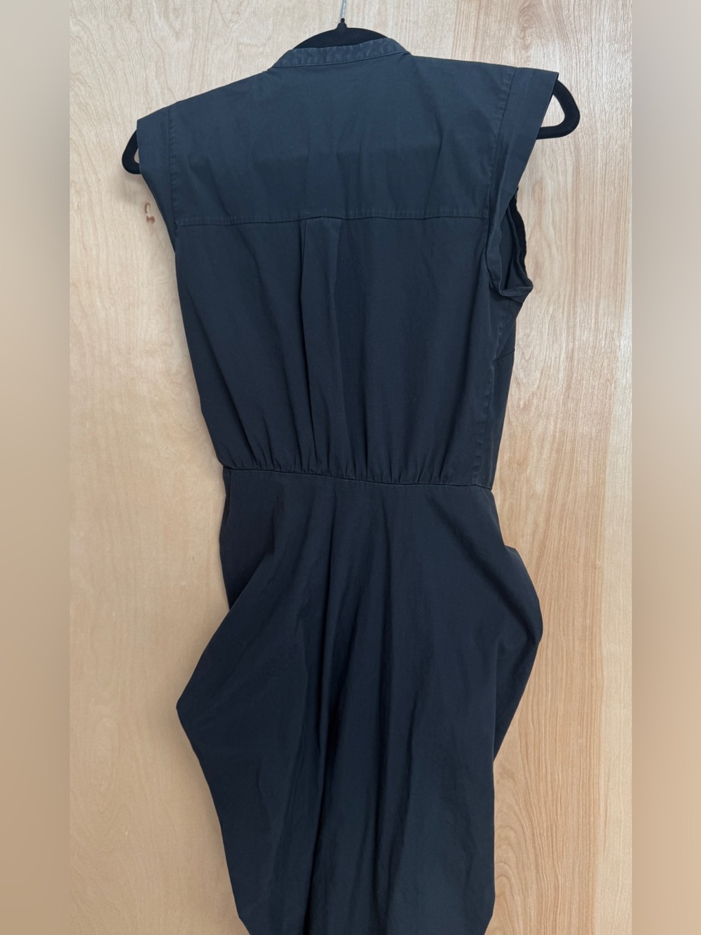 Veronica Beard Asymmetrical Ruched Shirtdress in Black (Size 2 & Size 4) - Picture 10 of 15